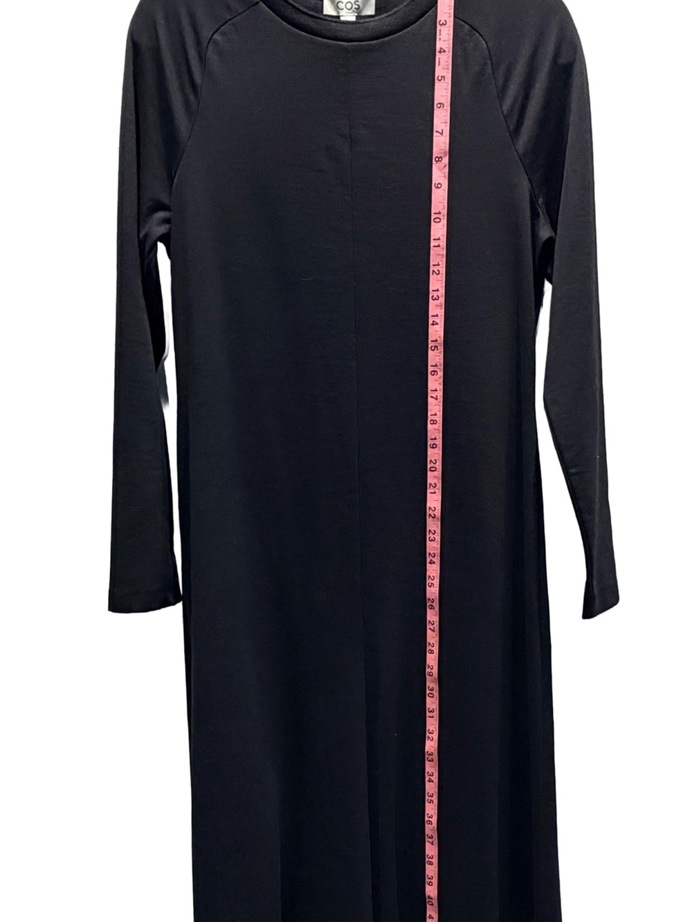 COS Black Dolman Sleeve Flared Dress - Medium